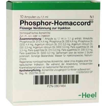 PHOSPHOR HOMACCORD Ампулы с фосфором Homaccord, 10 шт. — изображение 2