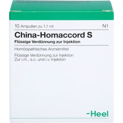 CHINA HOMACCORD S  Хина Гомаккорд S, ампулы, 10х1,1 мл