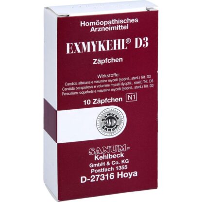 EXMYKEHL D 3 ZÄPFCHEN Эксмикель Д3 суппозитории гомеопатические,10 шт