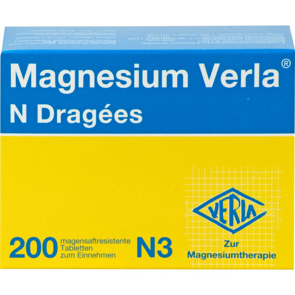 MAGNESIUM VERLA N Dragees Магний Верла драже 200 шт