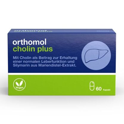 ORTHOMOL Cholin Plus Kapseln Ортомол холин плюс для здоровья печени,60 шт