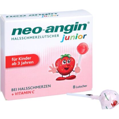 NEO-ANGIN JUNIOR HALSSCHMERZLUTSCHER Нео-ангин джуниор леденцы для лечения горла,8 шт