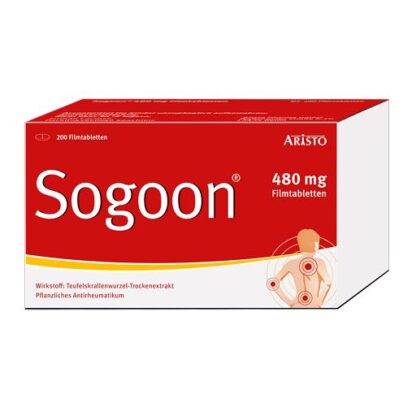 SOGOON 480 MG FILMTABLETTEN СОГООН 480 МГ ТАБЛЕТКИ, ПОКРЫТЫЕ ПЛЕНОЧНОЙ ОБОЛОЧКОЙ* 200 ШТУК