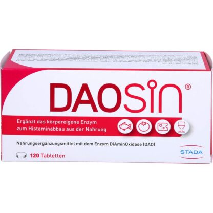 DAOSiN® enthält das Enzym DiAminOxidase  Даосин антигистаминные таблетки,120 шт.