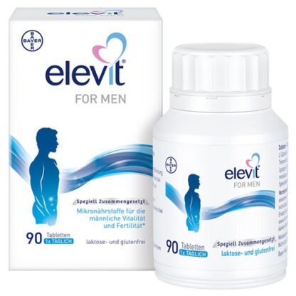 Elevit for men Элевит  комплекс витаминов для мужчин ,90 табл.