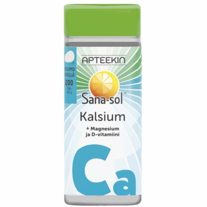 APTEEKIN SANA-SOL KALSIUM+MAGNESIUM JA D-VITAMIINI САНА-СОЛ КАЛЬЦИЙ+МАГНИЙ И ВИТАМИН Д