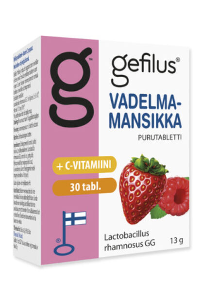 Gefilus Lactobacillus rhamnosus Гефилус молочнокислые бактерии, малина-клубника 30 шт 13г