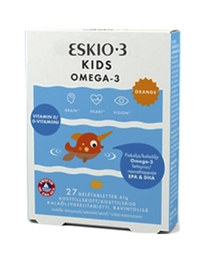 Eskio-3 kids Эскио-3 детский жевательный+витамин D 27 таблеток