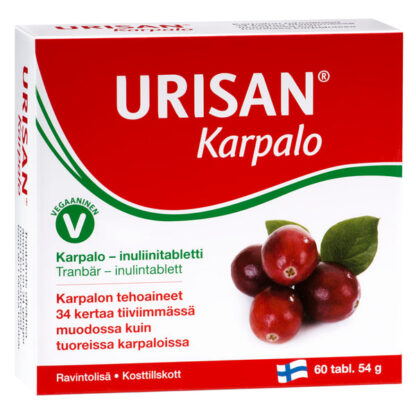 Urisan - Karpalo-inuliinitabletti Урисан клюквенный инулин  ,60 таблеток