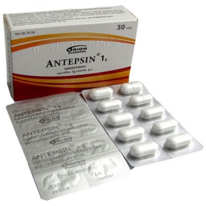 Antepsin Антепсин  (аналог Вентер)действующее вещество сукральфат 1 гр ,30 таб