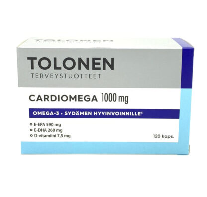 Tolonen CardiOmega 1000 mg Толонен рыбий жир для сердца Кардиомега 1000 мг ,100 капсул