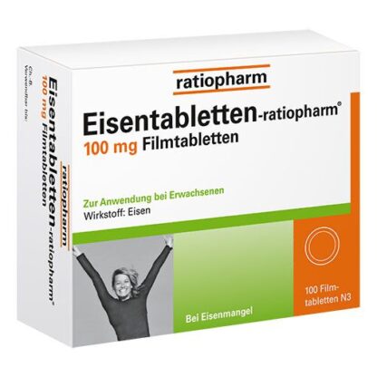 EISENTABLETTEN-ratiopharm Железо, 100 мг. таблетки покрытые плёночной оболочкой 100 шт.