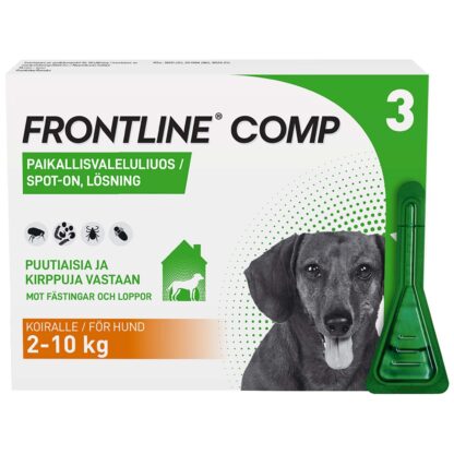 FRONTLINE COMP 67MG/60,3MG VET РАСТВОР ДЛЯ МЕСТНЫХ ЗАЛИВОВ 3X0,67 МЛ