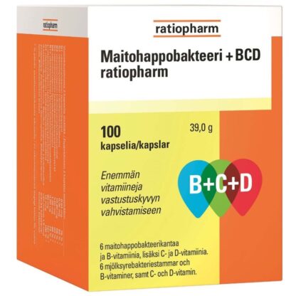 МОЛОЧНОКИСЛЫЕ БАКТЕРИИ+BCD РАТИОФАРМ КАПС 100 ШТ.