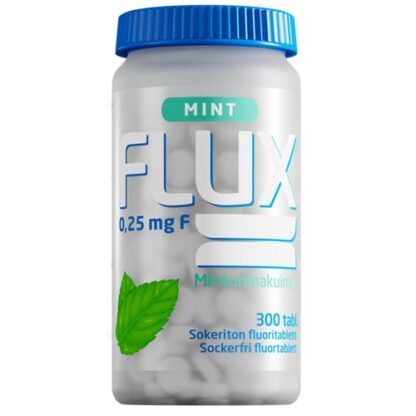 Flux Mint fluoritabletti Флукс таблетки фтора для профилактики кариеса у детей,300 шт