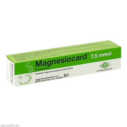 Magnesiocard 7.5 mmol,20 Stk. Магнезиокард 7,5 ммоль,20 шт.