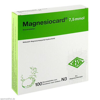 Magnesiocard 7.5 mmol,100 Stk. Магнезиокард 7,5 ммоль,100 штук.