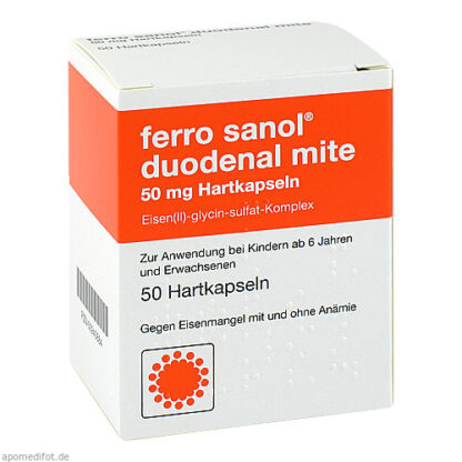 Ferro Sanol duodenal mite 50mg  Ферро Санол Дуоденал Мит 50 капс