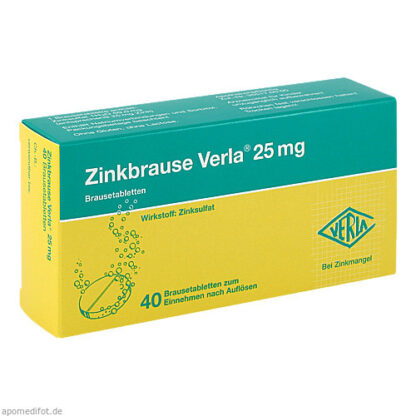 Zinkbrause Verla 25mg,40 Stk. Цинкбраузе Верла 25мг,40 шт.