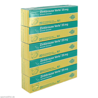 Zinkbrause Verla 25mg,100 Stk. Цинкбраузе Верла 25мг,100 штук.