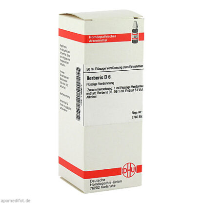 BERBERIS D 6 Dilution,50 ml БЕРБЕРИС Д 6 Разбавление,50 мл