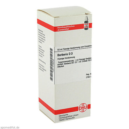 BERBERIS D 3 Dilution,50 ml БЕРБЕРИС Д 3 Разбавление,50 мл