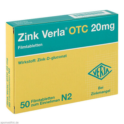 Zink Verla OTC 20mg,Inhalt pharmazeutisch gepr?ft durch
Apothekerin Hazal K?se Цинк Верла безрецептурный 20мг,Содержимое фармацевтически протестировано
Фармацевт Хазал Кёсе