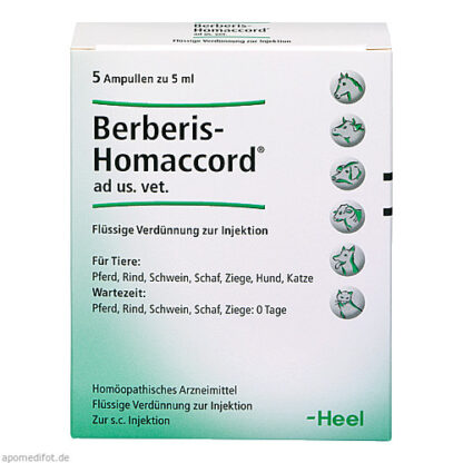 BERBERIS HOMACCORD ad us.vet.Ampullen,5x5 ml BERBERIS HOMACCORD в us.vet.ампулах,5x5 мл