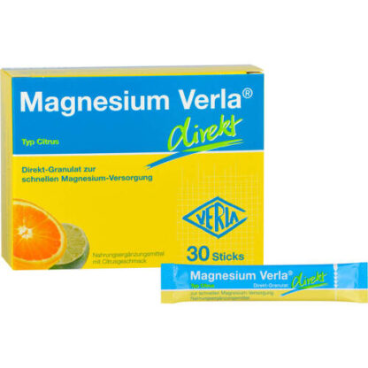 MAGNESIUM VERLA direkt Citrus,30 Stk. МАГНИЙ ВЕРЛА прямой Цитрусовый,30 шт.