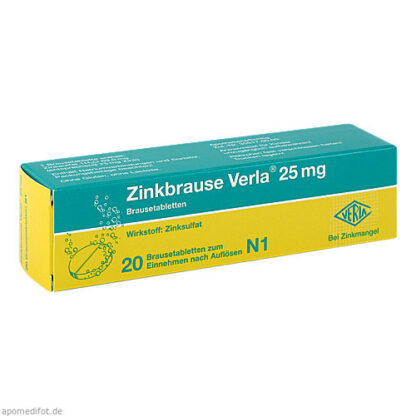 Zinkbrause Verla 25mg,20 Stk. Цинкбраузе Верла 25мг,20 шт.