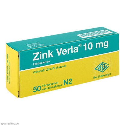 ZINK VERLA 10MG,50 Stk. ЦИНК ВЕРЛА 10МГ,50 шт.