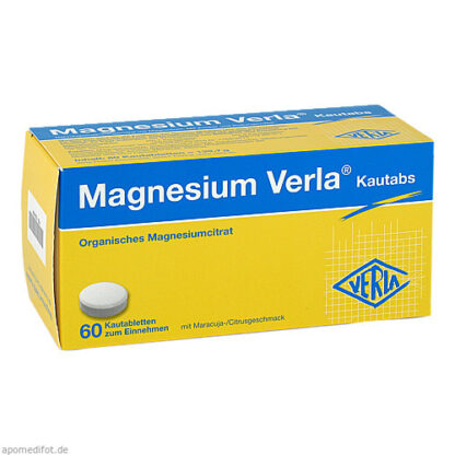 MAGNESIUM VERLA Kautabs,60 Stk. МАГНИЙ ВЕРЛА Каутабс,60 шт.