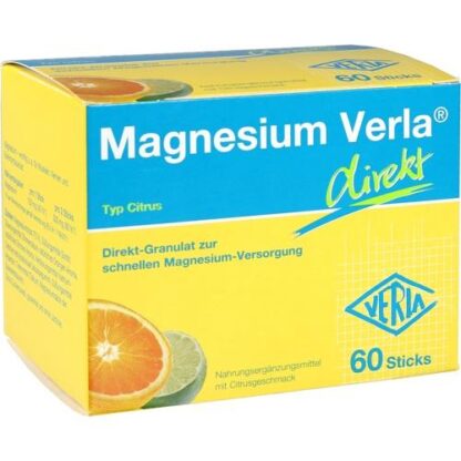 MAGNESIUM VERLA direkt Citrus,60 Stk. МАГНИЙ ВЕРЛА прямой Цитрусовый,60 шт.