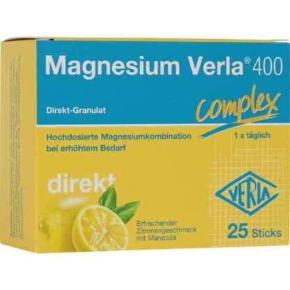 Magnesium Verla 400 Zitrone Direkt-Granulat,25 Stk. Магний Верла 400 Цитрон Директ-Гранулат,25 шт.