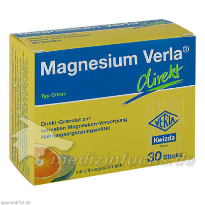 Magnesium Verla Direkt-Sticks Citrus,30 Btl. Магний Verla Direct Sticks Цитрусовый,30 бат.