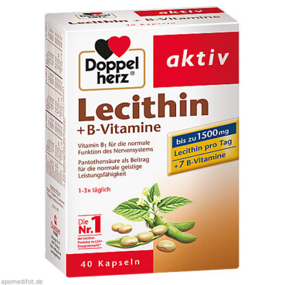 Doppelherz Lecithin + B-Vitamine,40 Stk. Доппельгерц Лецитин + витамин B,40 шт.