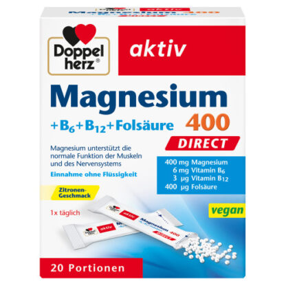 Doppelherz Magnesium + B Vitamine DIRECT, Доппельгерц Магний + Витамин B ПРЯМОЙ,