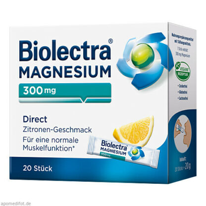 Biolectra MAGNESIUM Direct,20 Stk. Биолектра МАГНИЙ Директ,20 шт.