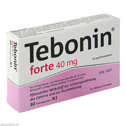 TEBONIN FORTE 40MG,30 Stk. ТЭБОНИН ФОРТЕ 40МГ,30 шт.