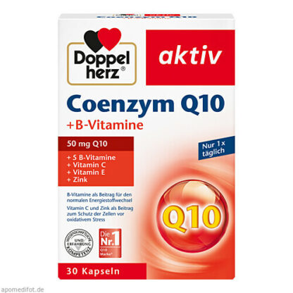 Doppelherz Coenzym Q10 + B-Vitamine,30 Stk. Доппельгерц Коэнзим Q10 + витамин B,30 шт.