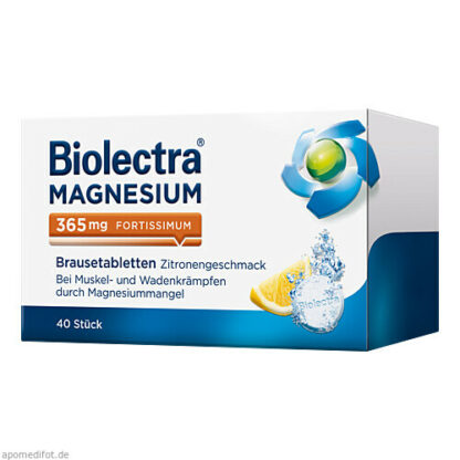 Biolectra Magnesium 365 fortissimum Zitrone,40 Stk. Biolectra Magnesium 365 Сильнейший цитрон,40 шт.