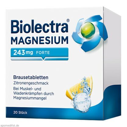 Biolectra Magnesium 243 forte Zitrone,20 Stk. Биолектра Магний 243 форте Лимон,20 шт.