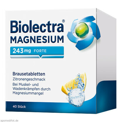 Biolectra Magnesium 243 forte Zitrone,40 Stk. Биолектра Магний 243 форте Лимон,40 шт.