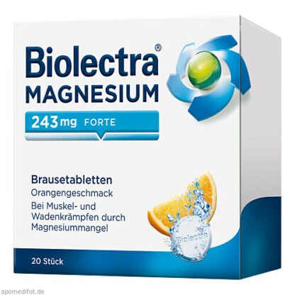 Biolectra Magnesium 243 forte Orange,20 Stk. Биолектра Магний 243 форте Оранжевый,20 шт.