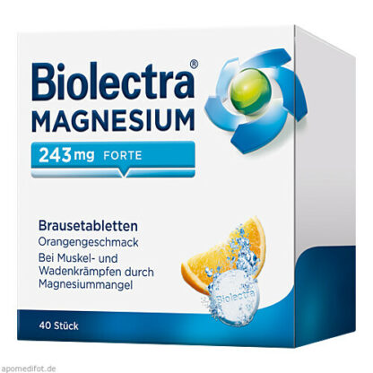 Biolectra Magnesium 243 forte Orange,40 Stk. Биолектра Магний 243 форте Оранжевый,40 шт.