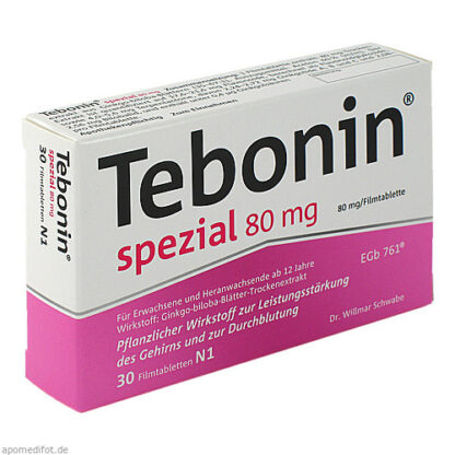 Tebonin spezial 80mg,30 Stk. Тебонин специальный 80мг,30 шт.