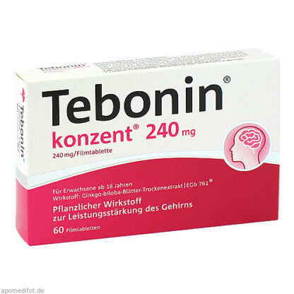 Tebonin Konzent 240mg Filmtabletten,60 Stk. Тебонин концентрат, таблетки, покрытые пленочной оболочкой, 240 мг.,60 шт.