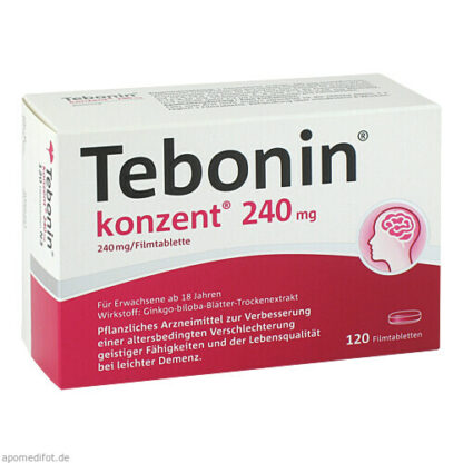 Tebonin Konzent 240mg Filmtabletten,120 Stk. Тебонин концентрат, таблетки, покрытые пленочной оболочкой, 240 мг.,120 шт.