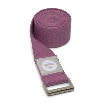 PADMA Yogagurt Baumwolle mit Schiebeschnalle Edelstahl matt, lila (Bordeaux) - 913BX,1 Stk. Ремешок для йоги PADMA хлопок с скользящей пряжкой матовая нержавеющая сталь, фиолетовый (бордовый) - 913BX,1 кусок.