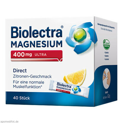 Biolectra Magnesium 400mg Ultra Direct Zitrone, Biolectra Магний 400 мг ультра прямого зитрона,